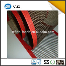 2015 Venta caliente Jiangsu proveedor ptfe recubierto de fibra de vidrio de malla PTFE tela de malla de correas transportadoras